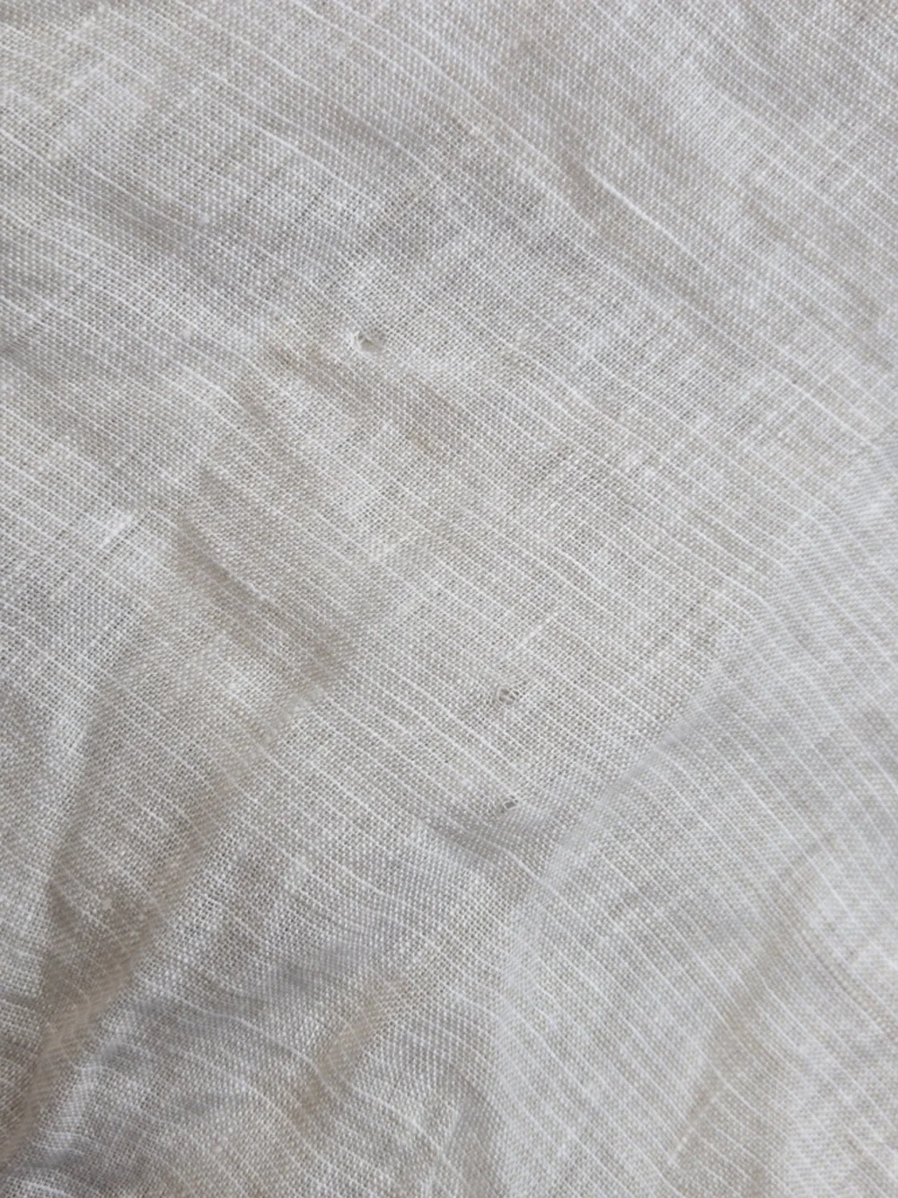 QUINCE European Linen Duvet Cover King/Cal King Natural Mini Pinstripe 7604